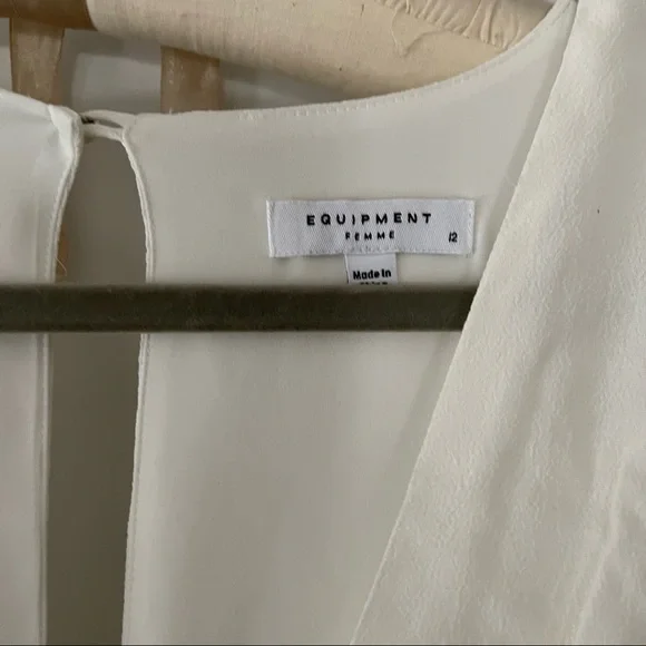 Equipment Faun Dress in Natural White - Picture 8 of 9